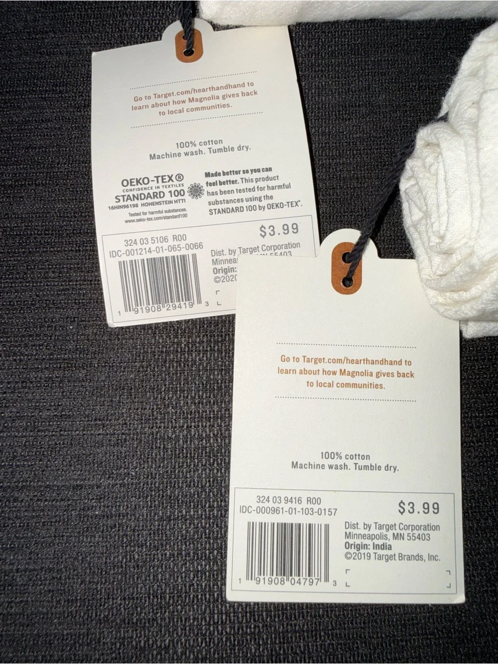 Hearth & Hand set of 2 recipe towels